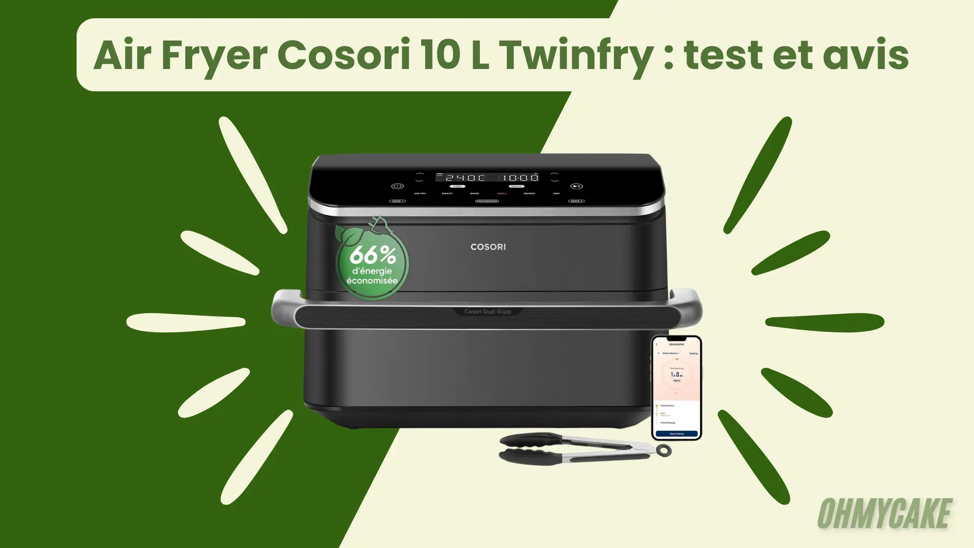 Lire la suite à propos de l’article Le test et avis 2026 du Air Fryer Cosori 10 L